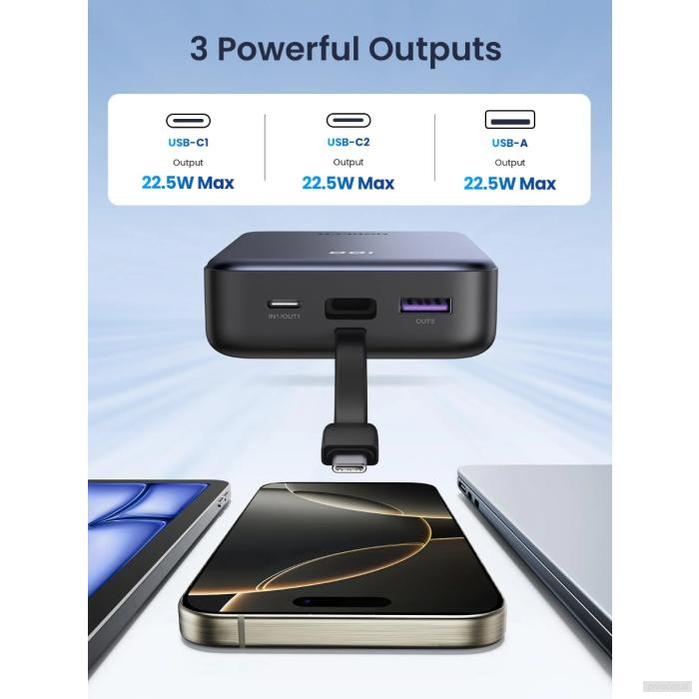 Ugreen 22,5W 20000mAh prenosna baterija-PRIROCEN.SI