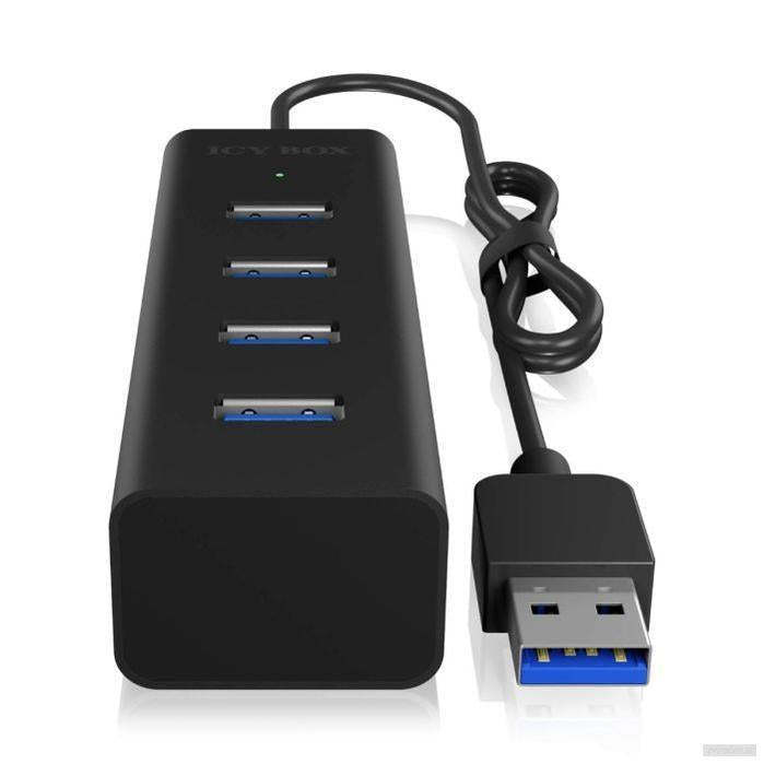 IcyBox IB-HUB1409-U3 4-portni Hub s priključkom USB-A 3.0-PRIROCEN.SI