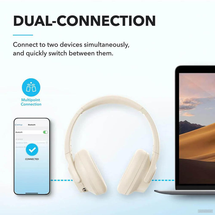 Anker Soundcore Q20i naglavne bluetooth slušalke, bele-PRIROCEN.SI