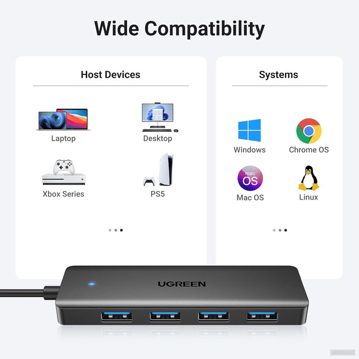 Ugreen USB 3.0 Hub s 4x USB-A priključki-PRIROCEN.SI