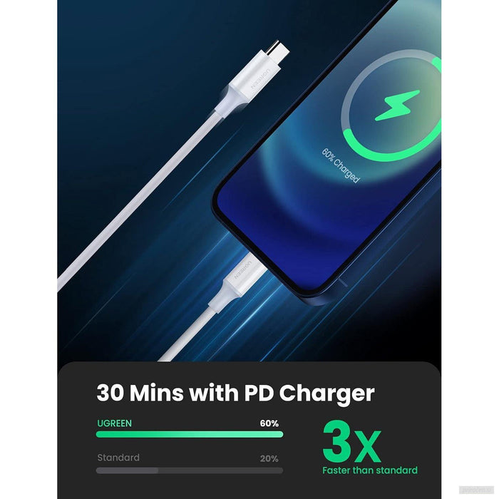 Ugreen USB-C na Lightning kabel srebrn 2m-PRIROCEN.SI