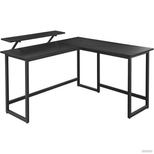 VASAGLE L-oblika računalniška miza z gibljivo polico-PRIROCEN.SI