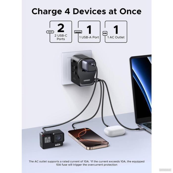 Ugreen 65W univerzalni potovalni adapter-PRIROCEN.SI
