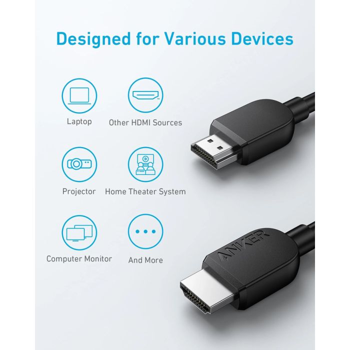 Anker HDMI 2.1 kabel, 8K, 1,8m-PRIROCEN.SI