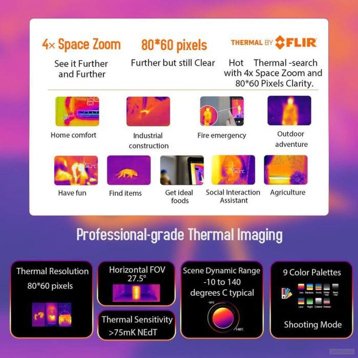 Blackview pametni robustni telefon BV8900 8GB+256GB z vgrajeno termalno kamero, črn-PRIROCEN.SI