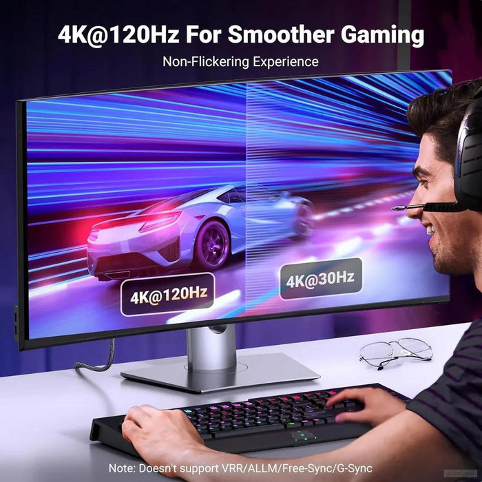 Ugreen kabel DisplayPort v HDMI 8K@60Hz - 1M-PRIROCEN.SI