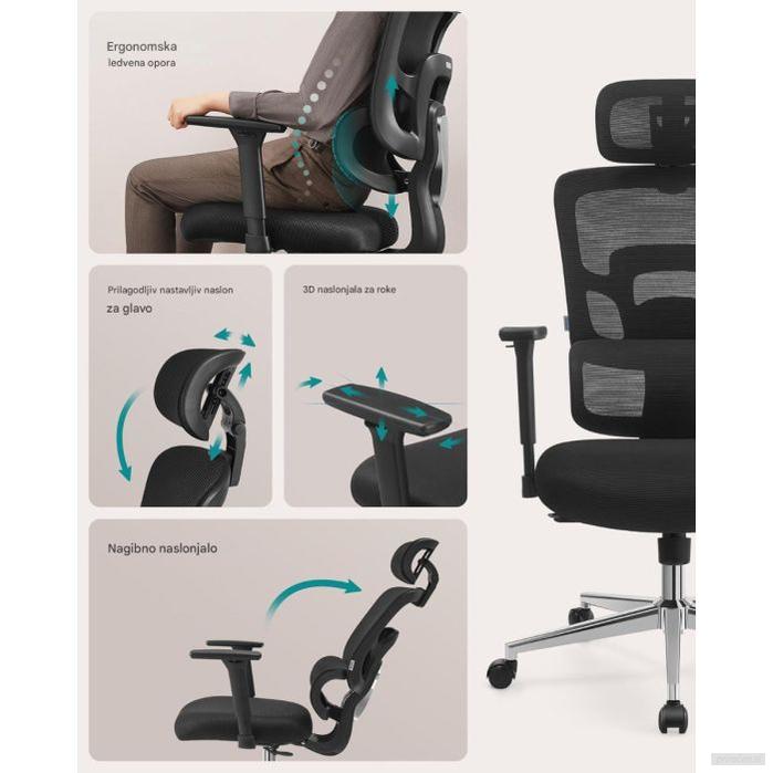 SONGMICS ergonomski računalniški stol-PRIROCEN.SI