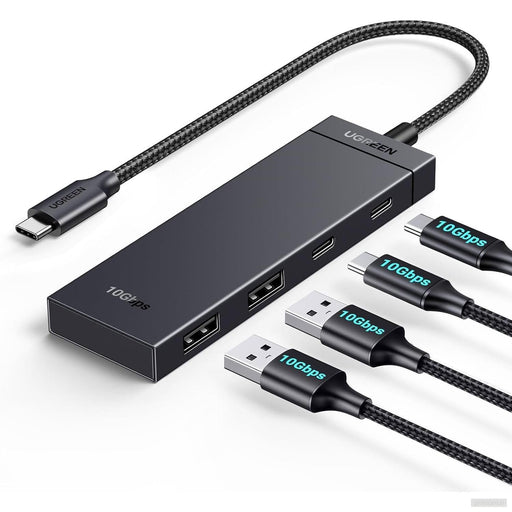 Ugreen USB-C Hub 10Gbps z 2x USB-C 3.2 in 2x USB 3.2-PRIROCEN.SI