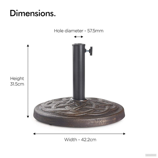 VonHaus dekorativen podstavek za senčnik-PRIROCEN.SI