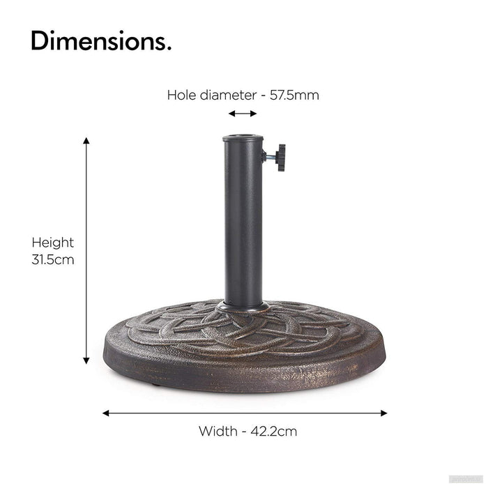 VonHaus dekorativen podstavek za senčnik-PRIROCEN.SI