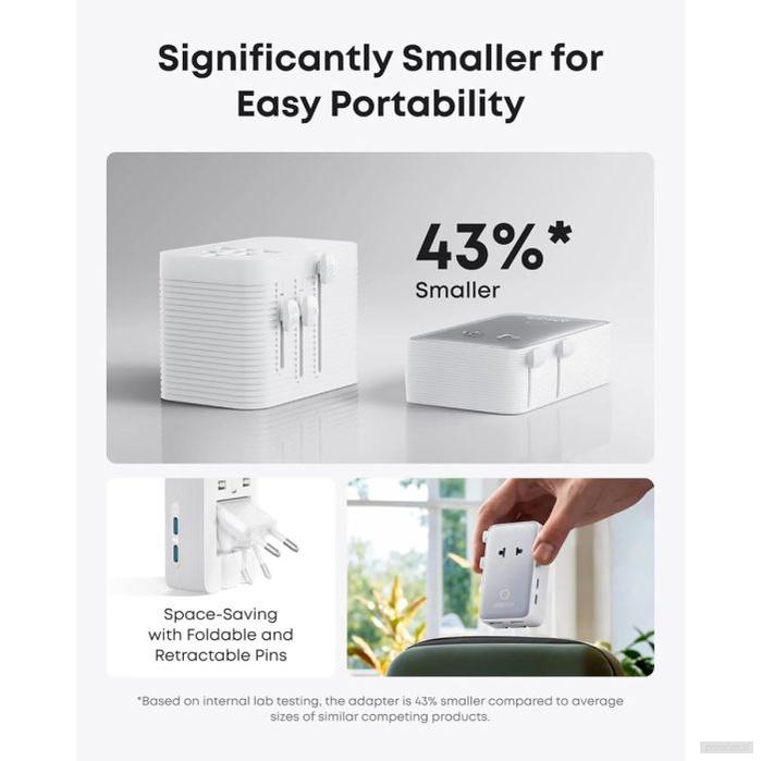 Anker Nano potovalni adapter 5v1, 20W, bel-PRIROCEN.SI