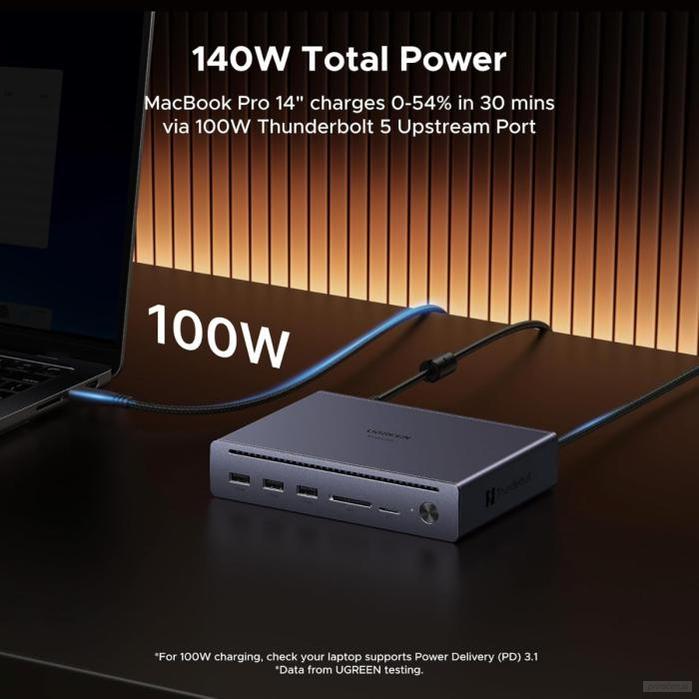 Ugreen Revodok Thunderbolt 5 Priklopna postaja 9v1-PRIROCEN.SI