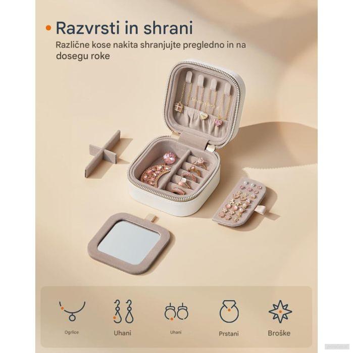 SONGMICS HOME ANAH Collection Potovalna škatlica za nakit-PRIROCEN.SI