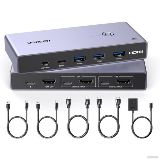 Ugreen USB 3.0 KVM stikalo za upravljanje 2 računalnikov-PRIROCEN.SI