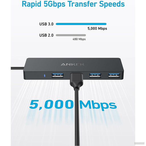 Anker Ultra Slim 4-port USB-C hub črn-PRIROCEN.SI