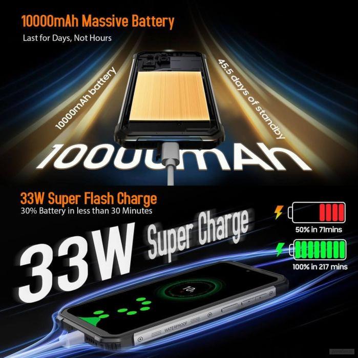 Blackview pametni robustni telefon BV8900 8GB+256GB z vgrajeno termalno kamero, črn-PRIROCEN.SI