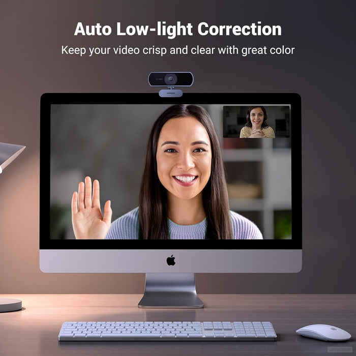 Ugreen Full-HD spletna kamera z dvojnim mikrofonom, 1080P 30Fps-PRIROCEN.SI