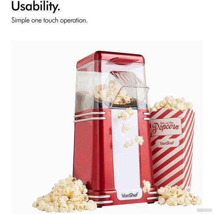 Vonshef retro aparat za pripravo pokovke-PRIROCEN.SI