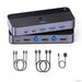 Ugreen USB 3.0 KVM stikalo za 1 monitor in 2 računalnika-PRIROCEN.SI