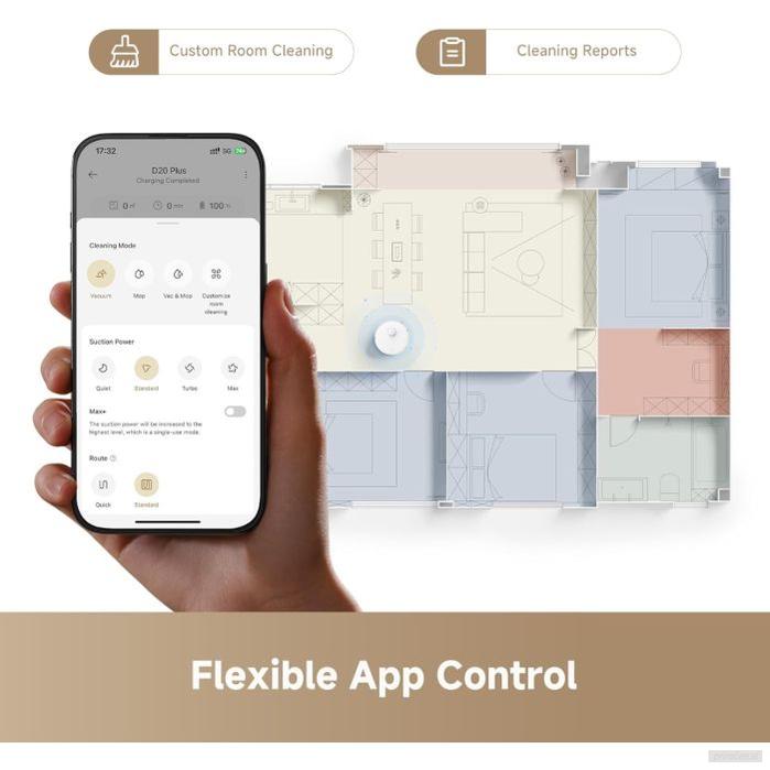 Dreame D20 Plus robotski sesalnik, beli-PRIROCEN.SI