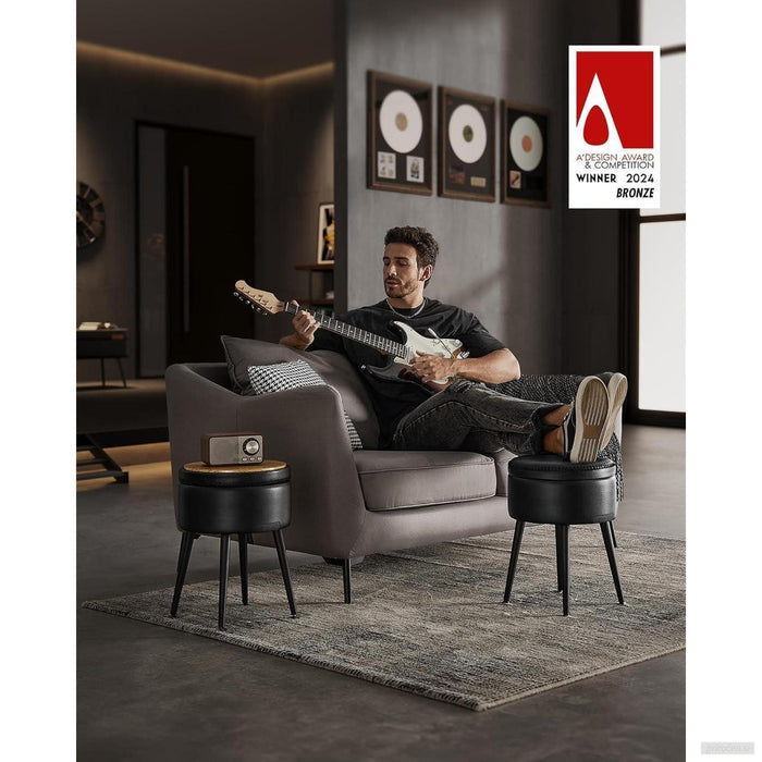 VASAGLE EKHO kolekcija – večnamenski stolček z shranjevalnim prostorom do 150 kg-PRIROCEN.SI