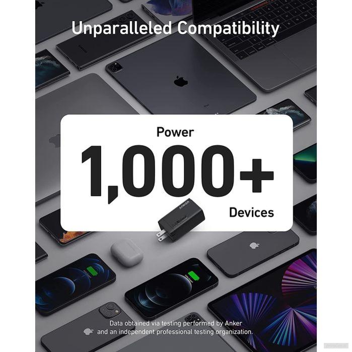 Anker 735 GaN III Prime, 3-portni 65W polnilec, črn-PRIROCEN.SI