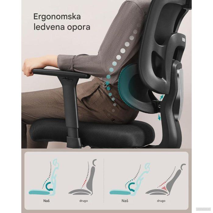 SONGMICS ergonomski računalniški stol-PRIROCEN.SI