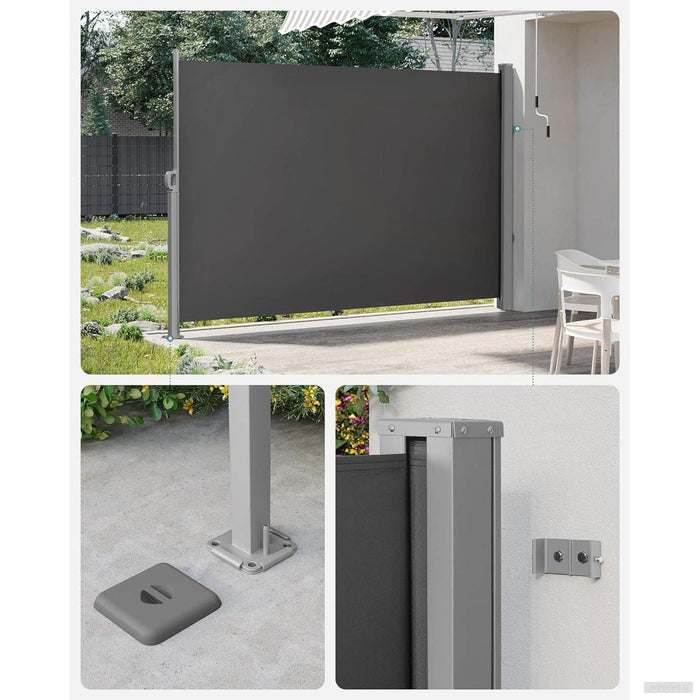 SONGMICS Stranski senčnik 160 x 300 cm antracit GSA160TG-PRIROCEN.SI