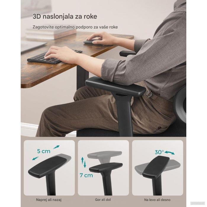 SONGMICS ergonomski računalniški stol-PRIROCEN.SI
