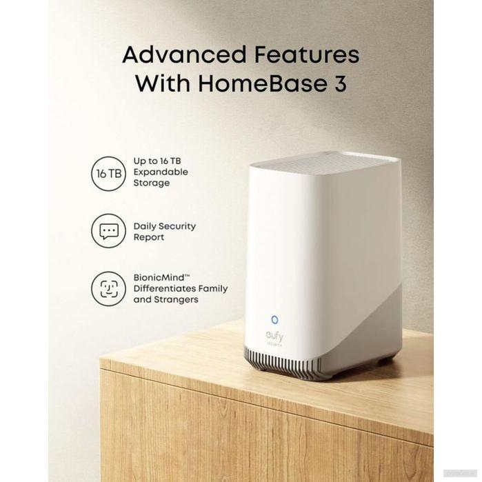 Anker Eufy Security SoloCam E42 komplet 4 kamer + HomeBase 3 baza + 4 solarni paneli-PRIROCEN.SI