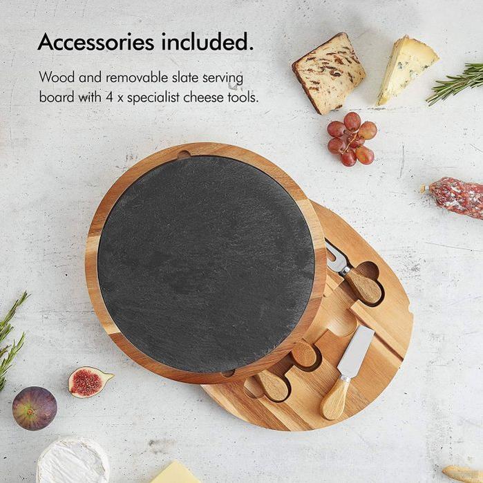 VonShef deska za rezanje akacija/skrilavec-PRIROCEN.SI