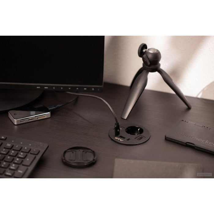GTV vgradna vtičnica RONDO 1xSHUKO + 1xUSB-A + 2xUSB-C + HDMI + RJ45-PRIROCEN.SI