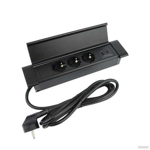 Vgradna vtičnica FLAT BOX 3x 220V + 1x USB-A + 1x USB-C-PRIROCEN.SI