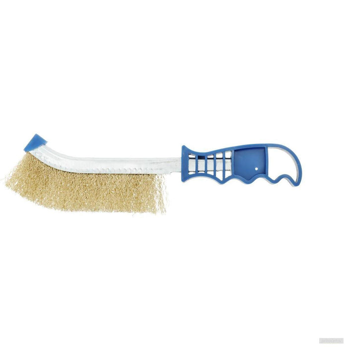 HOEGERT žična krtača z ročajem, medeninasta, HT7D751-PRIROCEN.SI