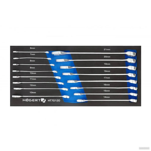 Hoegert 16-delni set viličastih ključev z organizatorjem HT7G120-PRIROCEN.SI