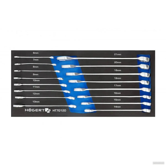 Hoegert 16-delni set viličastih ključev z organizatorjem HT7G120-PRIROCEN.SI