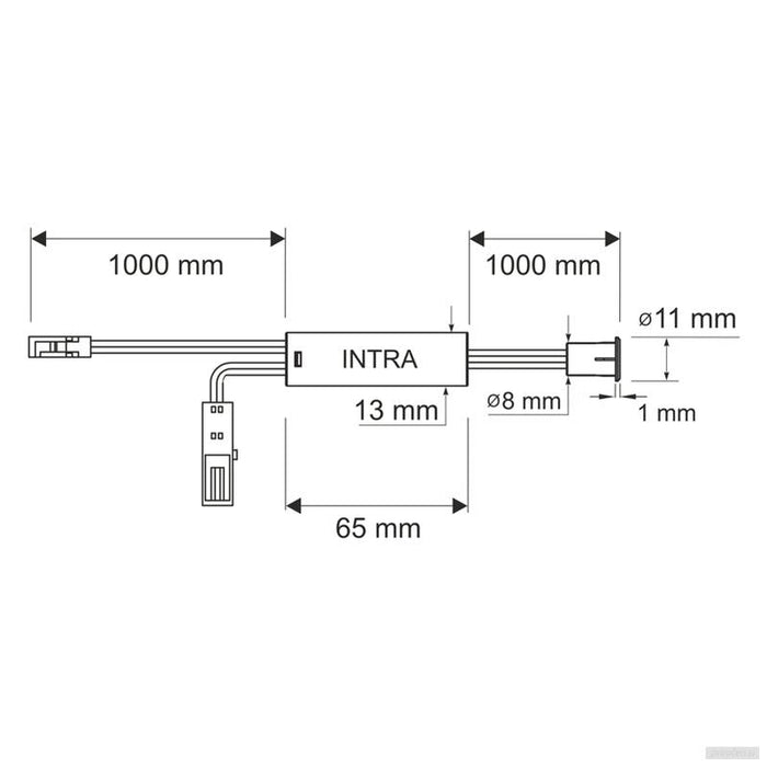 Vgradno LED stikalo za pohištvo INTRA 12V/24V 3A-PRIROCEN.SI