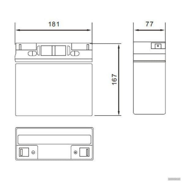 GLP akumulator MWL 18-12F LONG LIFE-PRIROCEN.SI