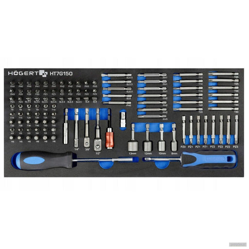 Hoegert set izvijačev in nastavkov, 107-delni, HT7G150-PRIROCEN.SI