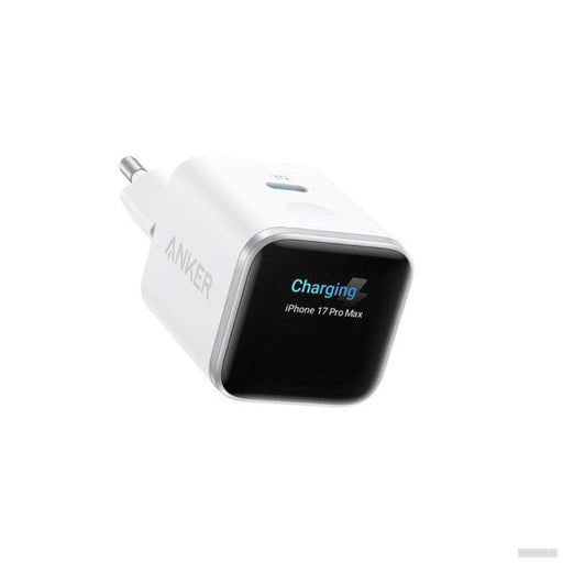 Anker Nano polnilec 45W, Smart Display, bel-0