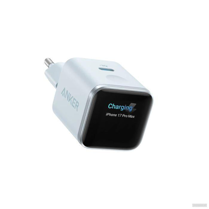 Anker Nano polnilec 45W, Smart Display, moder-PRIROCEN.SI