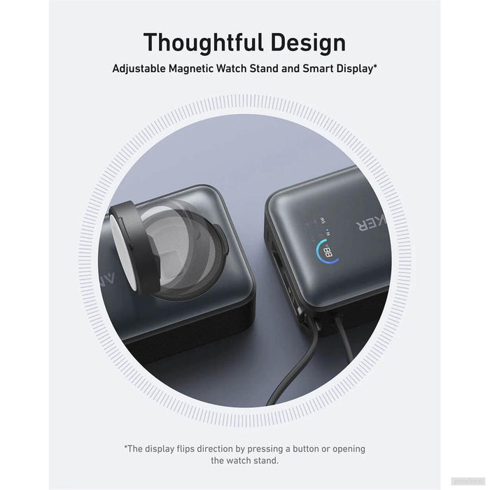 Anker MagOn Powerbank 10000 mAh, 35W z vgrajenim kablom in brezžičnim polnjenjem Apple Watch-PRIROCEN.SI