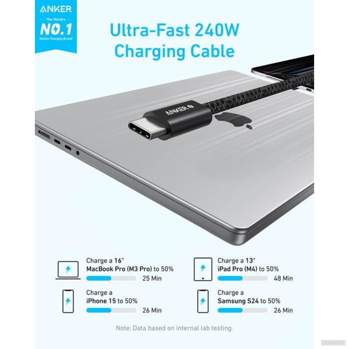 Anker Zolo USB-C na USB-C kabel, 1m, 240W-PRIROCEN.SI