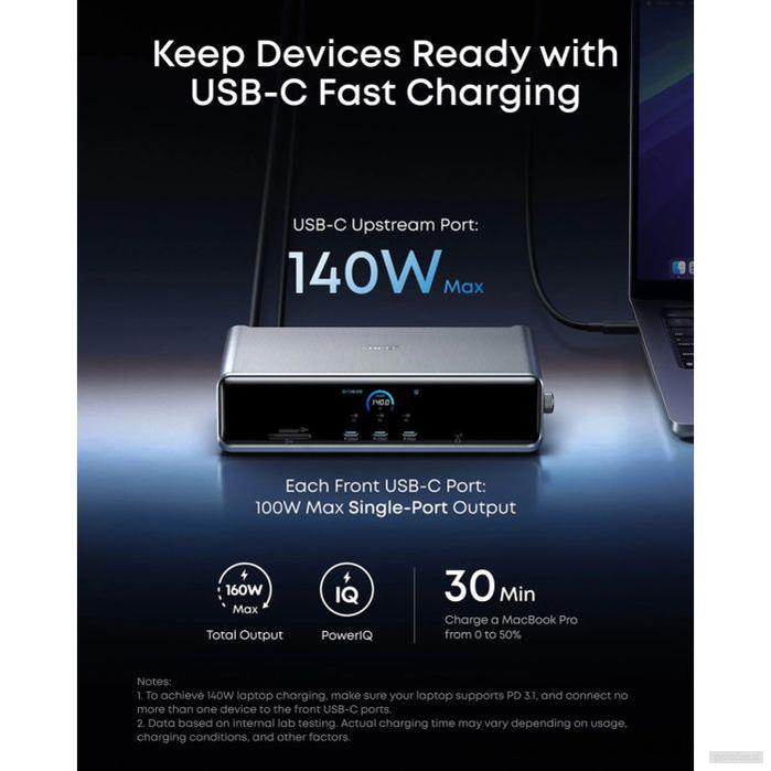 Anker Prime priklopna postaja, 14v1, Triple Display, DisplayLink-PRIROCEN.SI