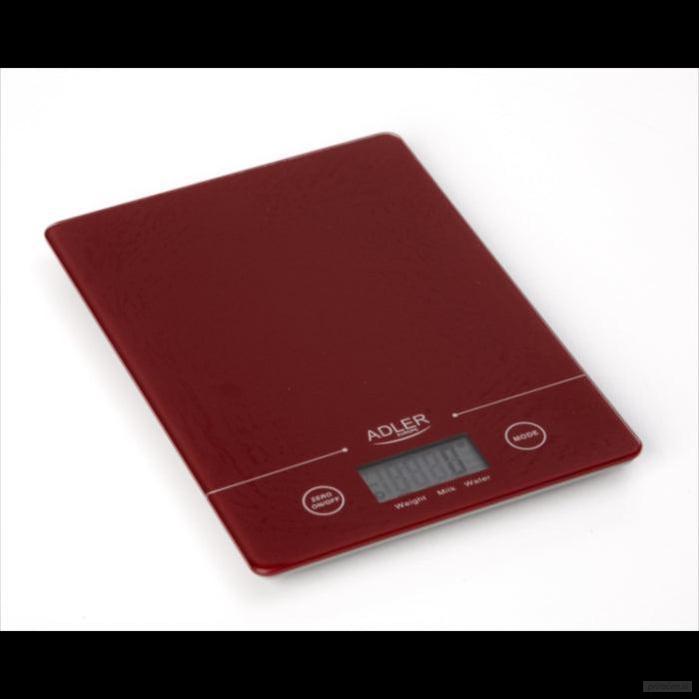 Adler kuhinjska tehtnica rdeča-PRIROCEN.SI
