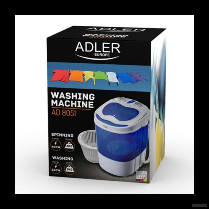 Adler mini pralni stroj s spin funkcijo primeren za kampiranje-PRIROCEN.SI