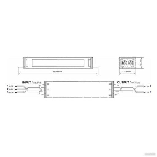 MW Power LED napajalnik 12V 20W IP67 (AF12-1671)-PRIROCEN.SI