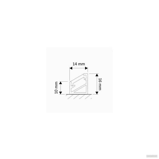 Kotni LED profil TRI-LINE MINI, 2m, zlat-PRIROCEN.SI