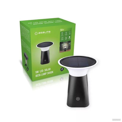 Asalite LED solarna namizna svetilka IP65 5W 3000K (120 lumnov)-PRIROCEN.SI