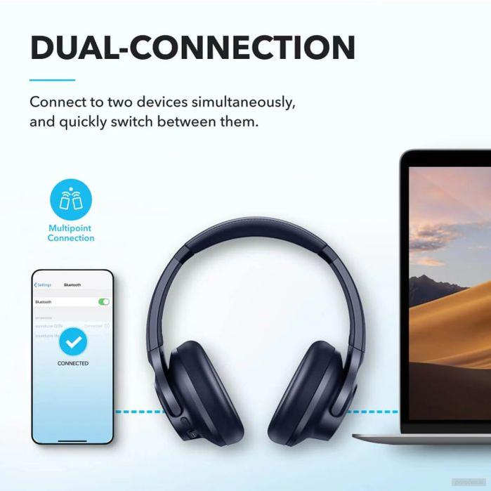 Anker Soundcore Q20i naglavne bluetooth slušalke, roza-PRIROCEN.SI
